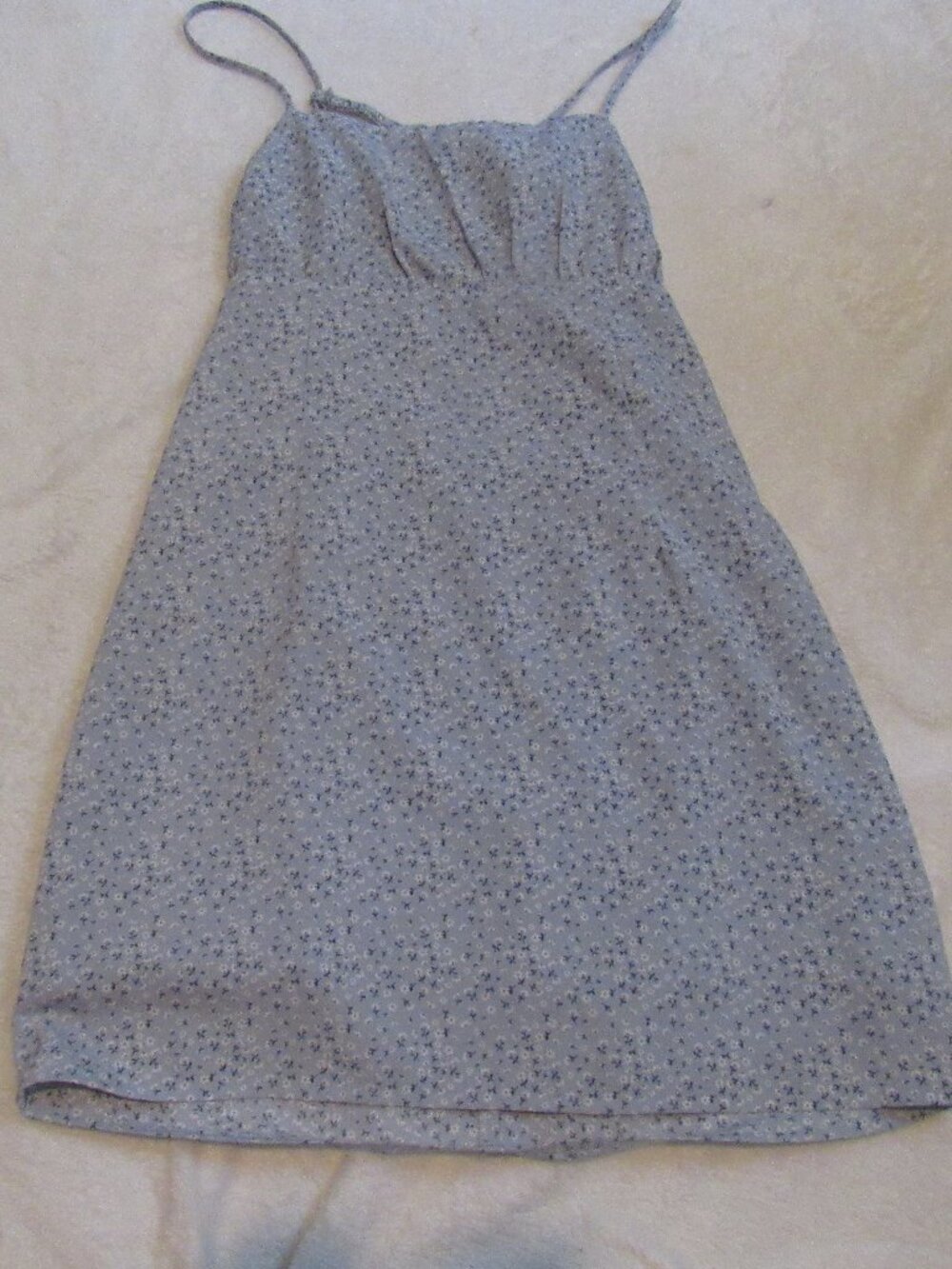 L A Hearts Blue Floral Sundress  Size Small  USED